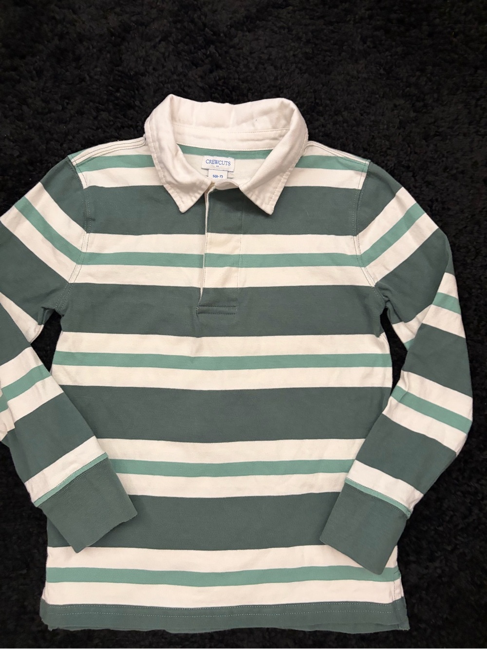 EUC Crewcuts striped rugby shirt 6/7